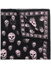 ALEXANDER MCQUEEN SKULL PATTERN SCARF