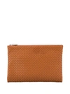 BOTTEGA VENETA WOVEN LEATHER CLUTCH