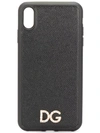Dolce & Gabbana Crystal-embellished Logo-plaque Iphone Xs Max Case In Black