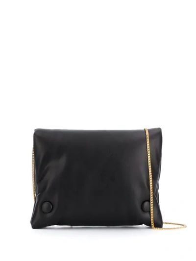 Nanushka Tao Faux Leather Shoulder Bag In Black