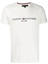 TOMMY HILFIGER TOMMY HILFIGER SHORT SLEEVED T-SHIRT - 白色