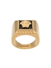 VERSACE MEDUSA LOGO SIGNET RING