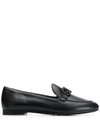 FERRAGAMO LOAFERS WITH BUCKLE DETAIL