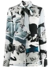 ALEXANDER MCQUEEN SCHLUPPENHEMD MIT PRINT