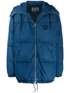 MCQ BY ALEXANDER MCQUEEN DENIM QUILTED COAT