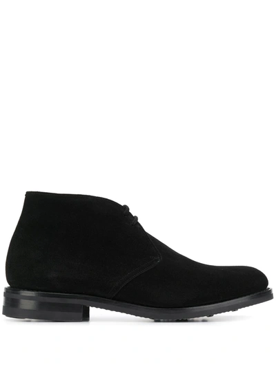 Church's Rider 3 Lw Suede Desert-boots In Black