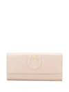 FERRAGAMO GANCIO EMBOSSED CONTINENTAL PURSE