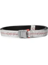 OFF-WHITE OFF-WHITE LOGO INDUSTRIAL BELT - SILVER