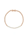 BURBERRY PEARL DETAIL BICYCLE CHAIN ROSE GOLD