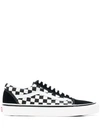 Vans Black And White Old Skool 36 Dx Leather And Canvas Sneakers In Black