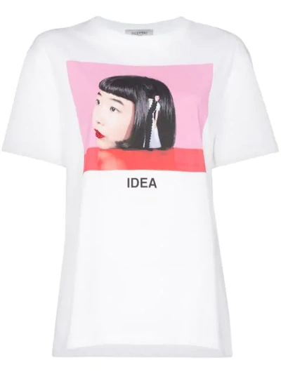 Valentino Izumi Miyazaki Idea Printed Cotton-jersey T-shirt In White