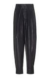 TIBI PLEATED SHELL TAPERED trousers,757712