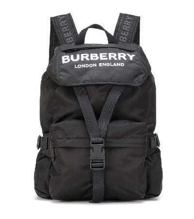 Burberry Wilfin Small Nylon Logo Backpack In Black