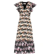 TEMPERLEY LONDON DRAGONFLY PRINTED CRÊPE MIDI DRESS,P00392127