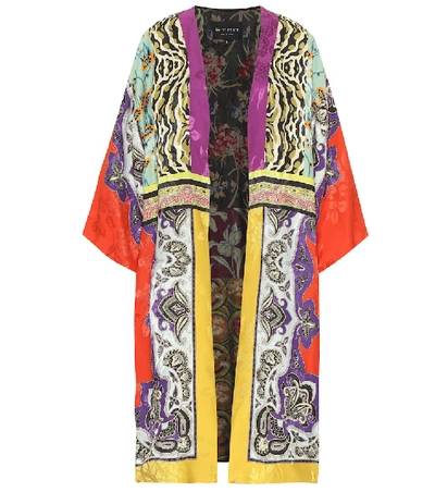 Etro Floral Silk-blend Jacquard Jacket In Multicolour