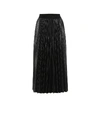 Givenchy Pleated Midi Skirt In Black