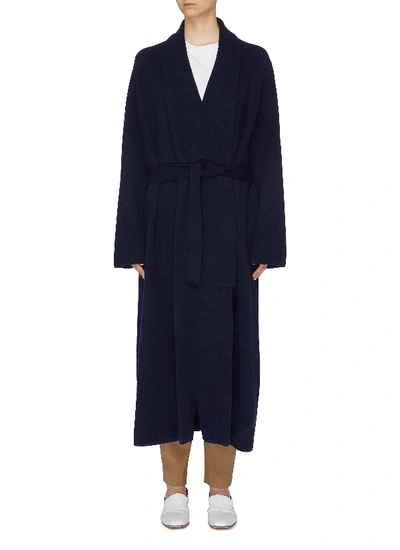 The Row 'hera' Belted Merino Wool Blend Long Cardigan