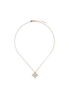 ROBERTO COIN 18KT YELLOW GOLD PRINCESS FLOWER MOTHER-OF-PEARL AND DIAMOND NECKLACE