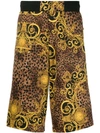 VERSACE JEANS COUTURE BAROQUE PRINT SHORTS