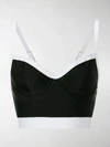 BALMAIN CONTRAST TRIM BRALETTE TOP,RF10945X11113758589