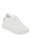 Stella Mccartney White Loop Lace-up Low-top Sneakers In White
