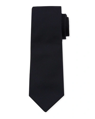 Brunello Cucinelli Wool Tie In Dark Gray