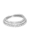 FALLON WOMEN'S DOUBLE DIAMANTE CRYSTAL BRACELET,0400011073758