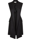 ALEXANDER MCQUEEN SILK AND WOOL DRESS,580442QJAAA/1000