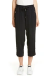 DOLCE & GABBANA LOGO TAPE CROP TRACK PANTS,FTA66TG7TLG