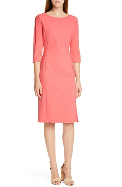 Hugo Boss Dikena Studded Sheath Dress - 100% Exclusive In Bright Pink