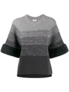 FENDI GRADIENT KNITTED JUMPER