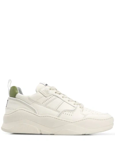 Ami Alexandre Mattiussi Thick Sole Leather Trainers In Neutrals