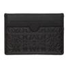 LOEWE LOEWE BLACK LINEN CARD HOLDER