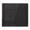 Loewe Foldover Brand Embossed Wallet In Black