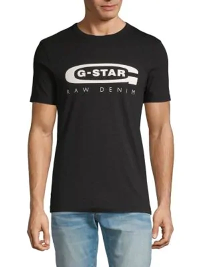 G-star Raw Slim-fit Logo T-shirt In Black