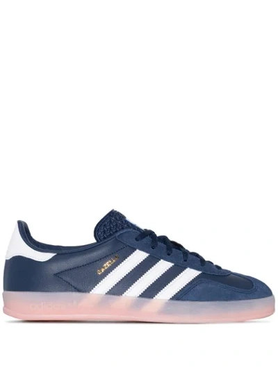 Adidas Originals Adidas Blue Gazelle Indoor Low Top Leather Sneakers - 蓝色 In Blue