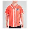 Champion Men's Mesh Baseball Jersey T-shirt In Orange