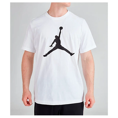 Nike Jordan Jumpman Cotton Blend T-shirt In White