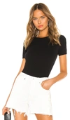 Re/done 70s Loose Cotton-blend Jersey T-shirt In Black