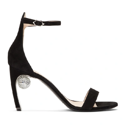 Nicholas Kirkwood Maeva Embellished Suede Sandals In Black