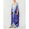 EMILIO PUCCI CONTRAST-PRINT POPLIN KAFTAN