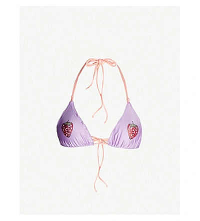 Agent Provocateur Rozie Bikini Top In Lilac