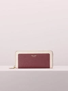 Kate Spade Margaux Slim Continental Wallet In Cherrywood