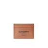 BURBERRY HORSEFERRY PRINT LEATHER CARD CASE,3071187