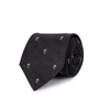 ALEXANDER MCQUEEN Charcoal skull-jacquard tie