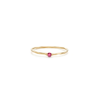 Edge Of Ember Pink Twig Ring