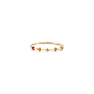 Edge Of Ember Rainbow Gemstone Ring