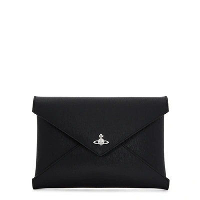 Vivienne Westwood Bella Black Leather Clutch