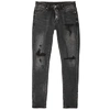 KSUBI VAN WINKLE ANGST THRASH GREY DENIM JEANS,3521701