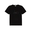 SAINT LAURENT Black logo-print cotton T-shirt
